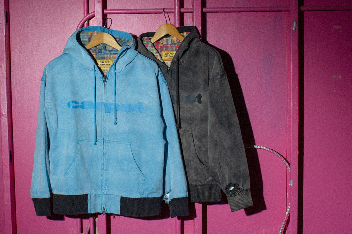 激レア carpet company zipup denim jacket CARPET COMPANY BEAT UP DENIM JACKET Instore & Online 🌐 キャップ