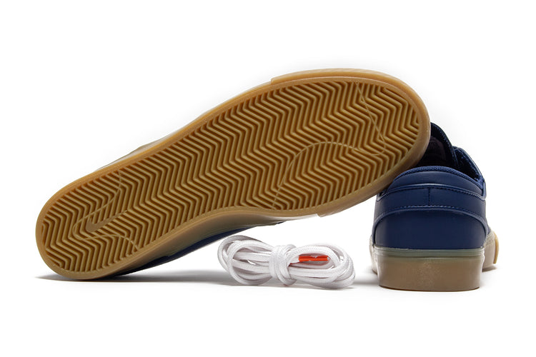 Nike SB | Zoom Janoski OG+ Style # FJ1675-400 Color : Navy / White / Gum