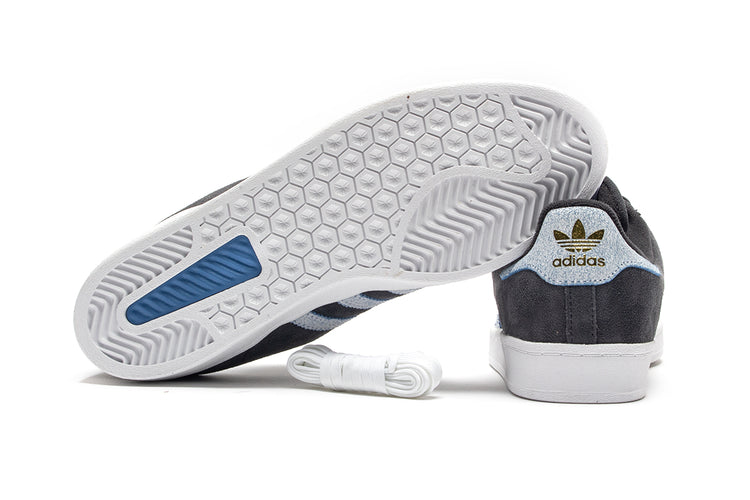 Adidas | Campus ADV x Henry Jones Style # ID8446 Color : Carbon / White / Light Blue