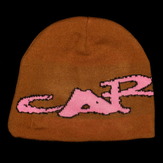Carpet Company | No Fold Beanie Color : Brown / Pink