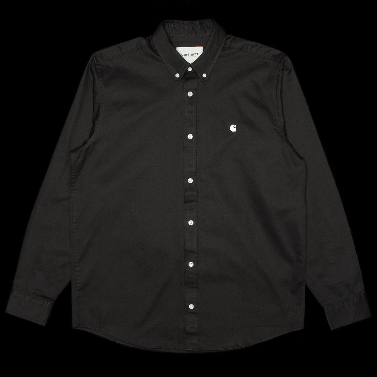 シャツ Carhartt WIP Madison Shirt Black/White I023339-0D2 Madison L/S Shirt – Premier