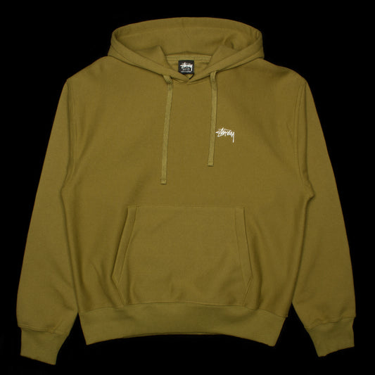 Stussy | Stock Logo Hoodie Style # 118472 Color : Olive