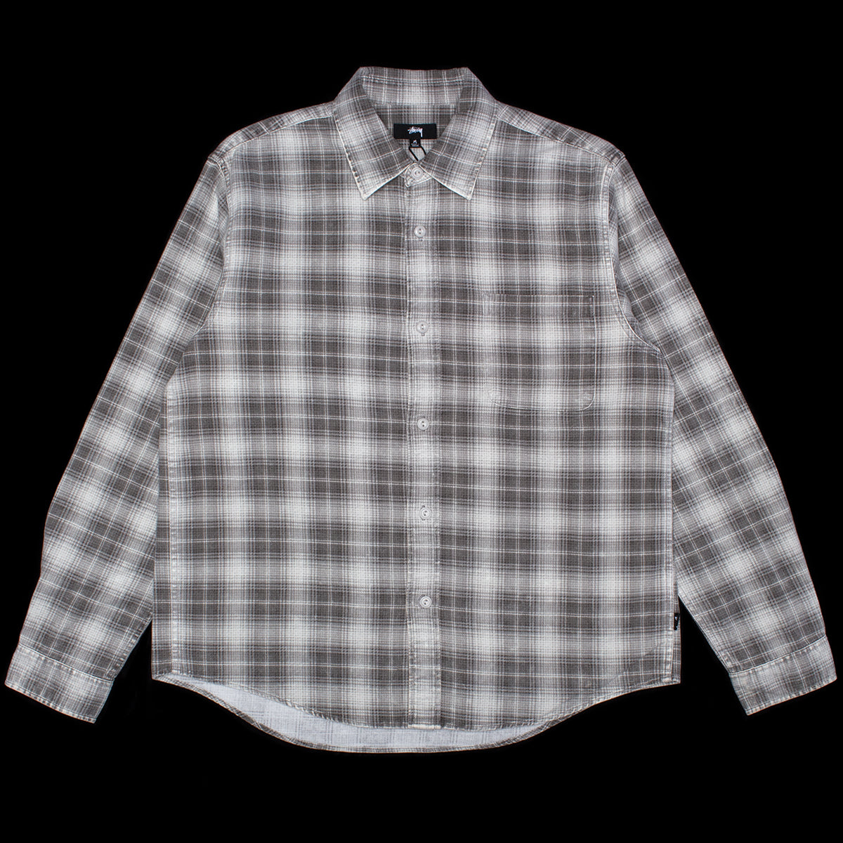 Stussy グレー系チェックネルシャツ Lサイズ STUSSY（ステューシー） シャツ 長袖 メンズ Dax Plaid ( stussy shirt