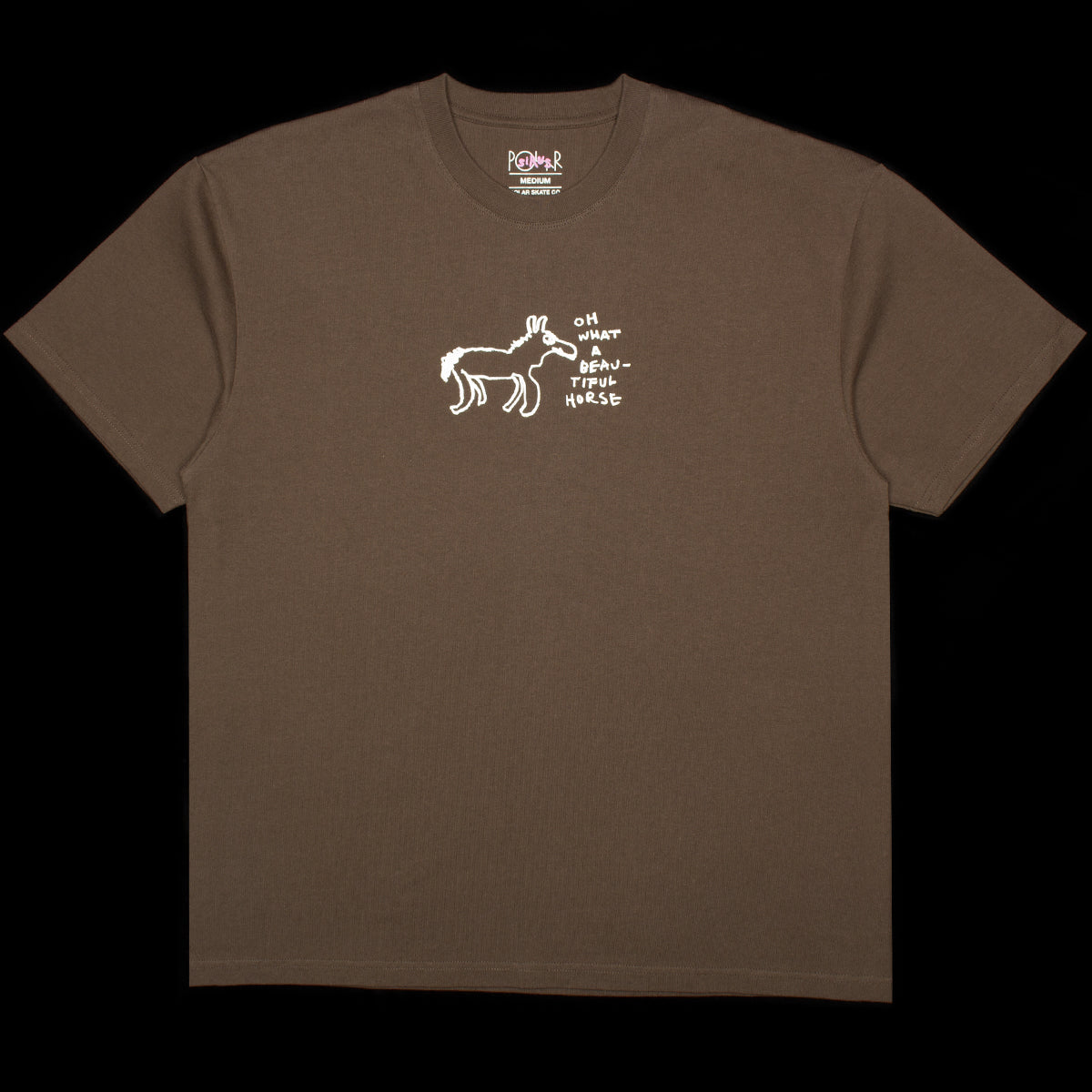トップス house on the hill L/S Tee (Brown Horse) Beautiful Horses T-Shirt – Premier