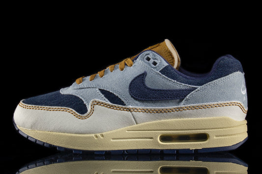 Nike | Women's Air Max 1 '87 Style # FQ8900-440 Color : Aura / Midnight Navy / Pale Ivory