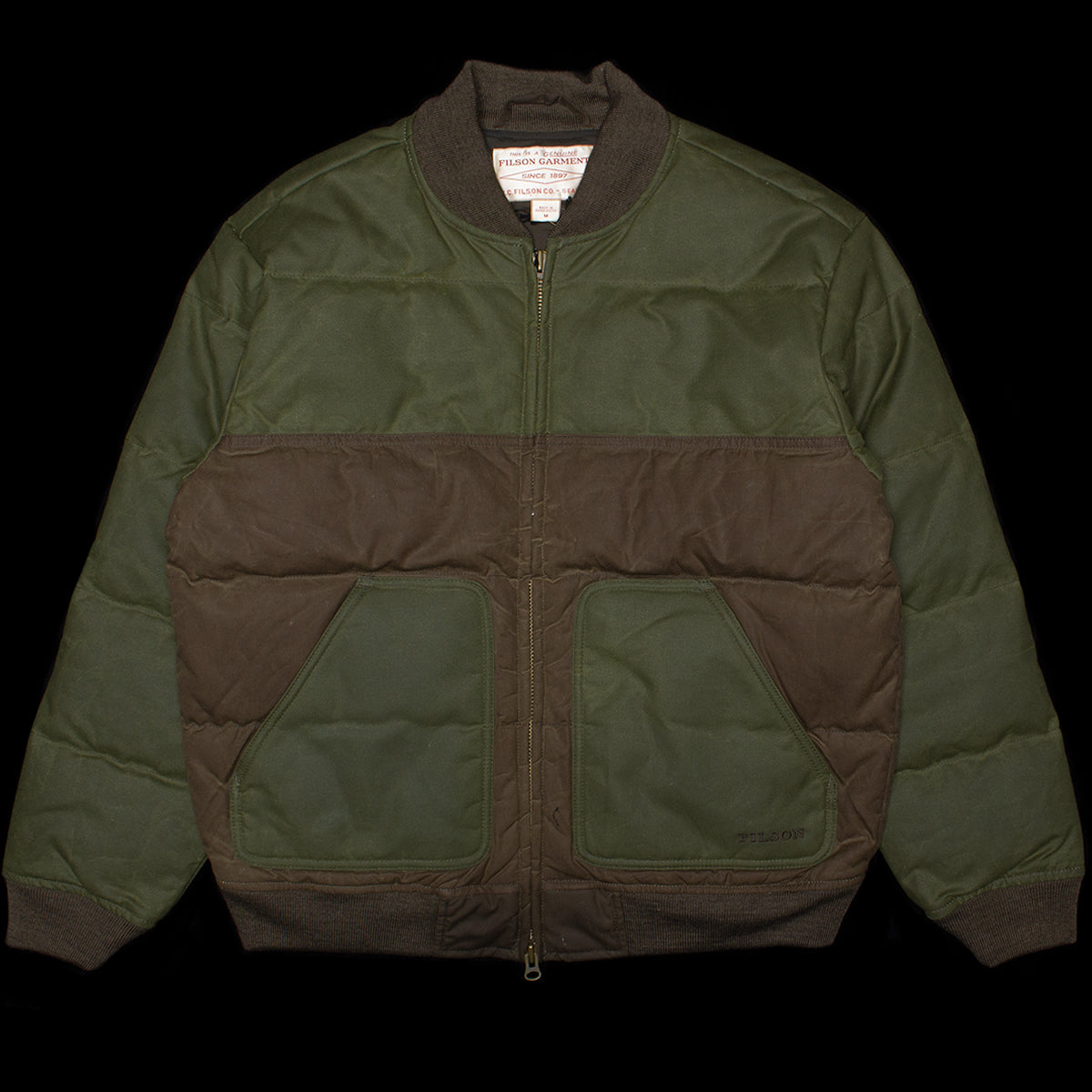 oil cloth filson cover cloth bomber jacket