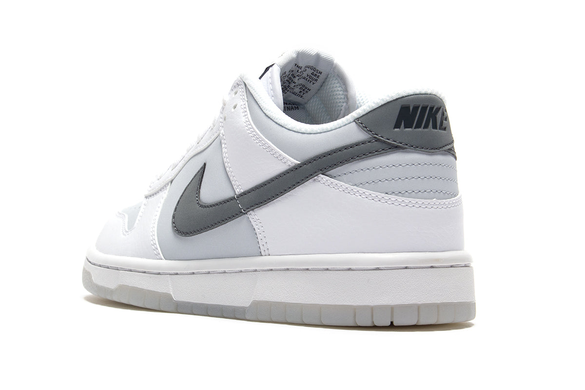 Nike | Dunk Low (GS) Style # FV0365-100 Color : White / Smoke Grey / Pure Platinum