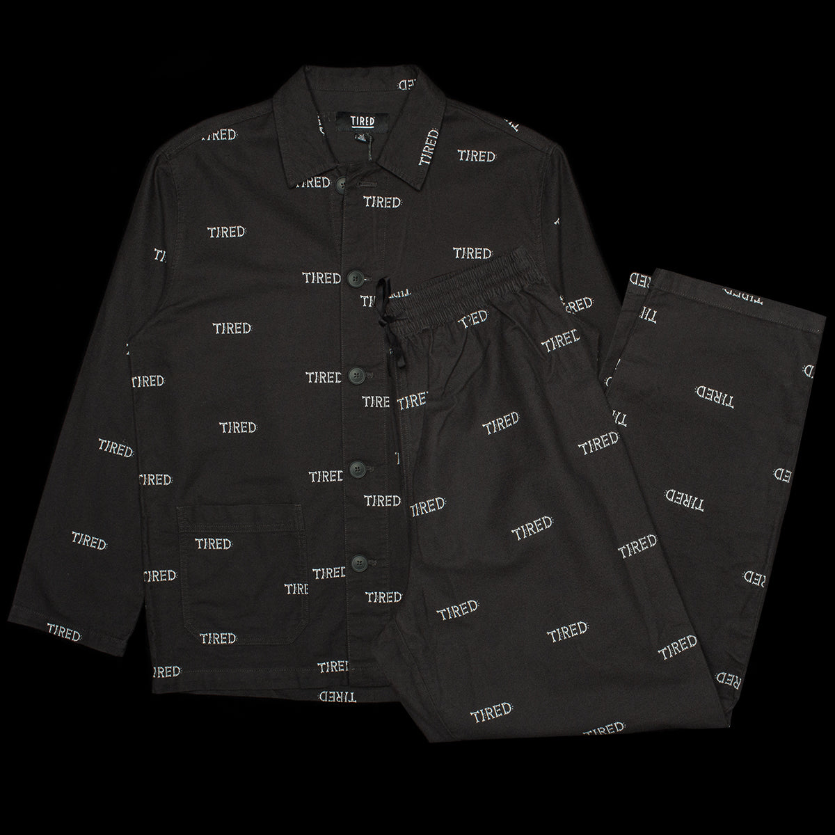 Bad to the Bone - PAWjama with Neon Trim/Sleeves