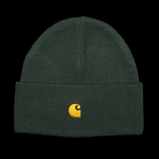 Carhartt WIP | Chase Beanie Style # I026222-1NV Color : Discovery Green / Gold