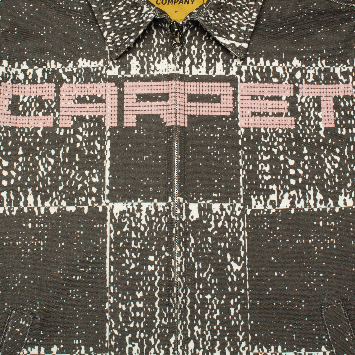 Carpet Company | Checker Zip-Up Jacket Color : Black