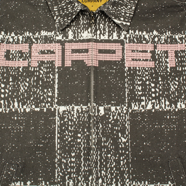 Carpet Company | Checker Zip-Up Jacket Color : Black