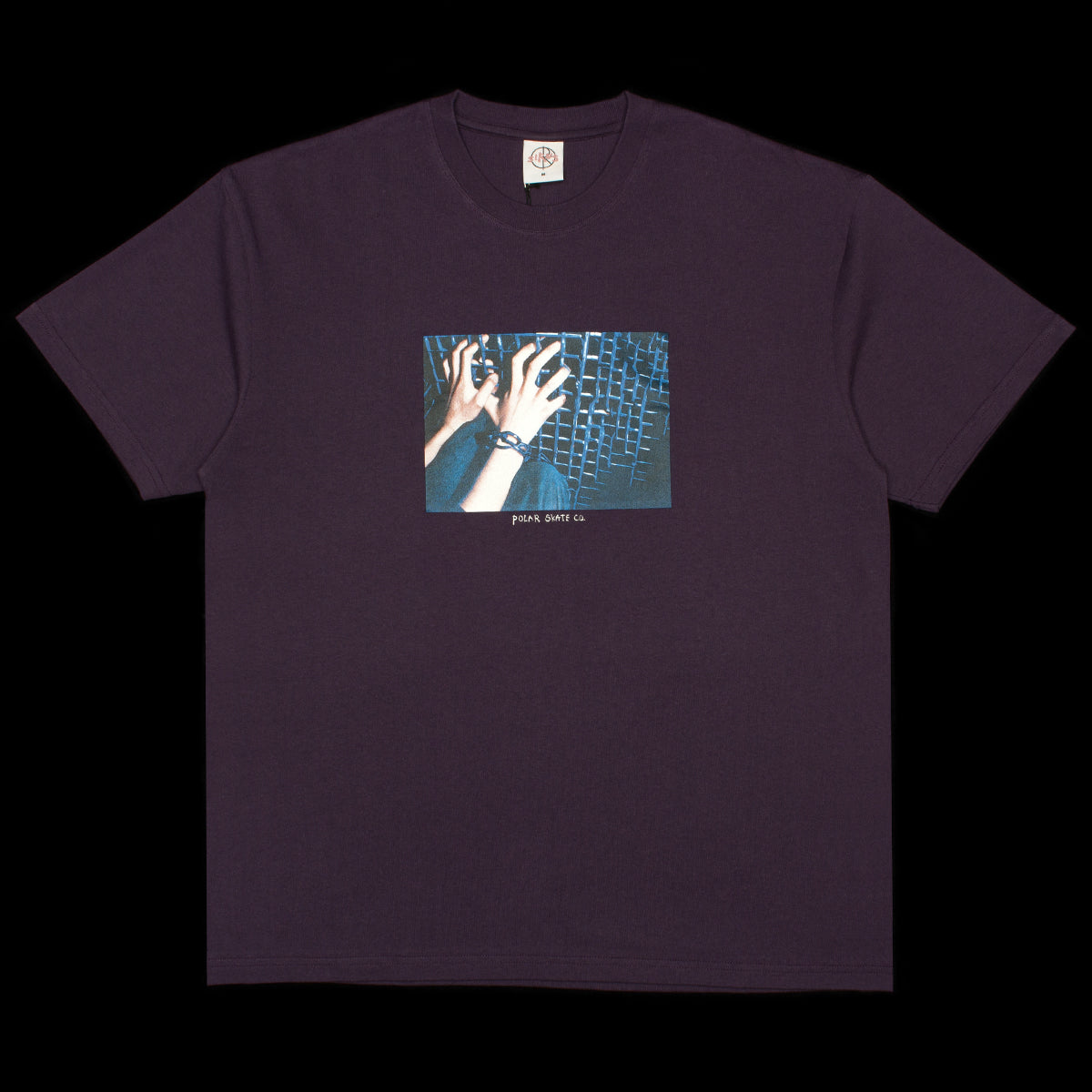 Polar | Caged Hands T-Shirt Color : Dark Violet