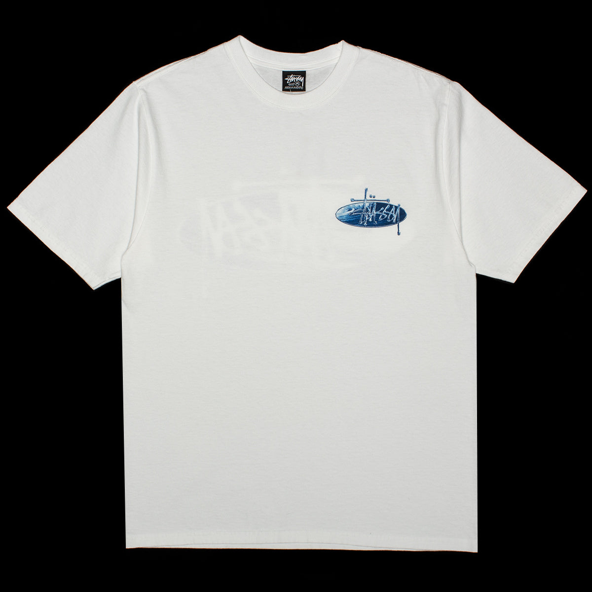 STUSSY WAVE OVAL TEE ホワイト Lサイズ Wave Oval T-Shirt – Premier