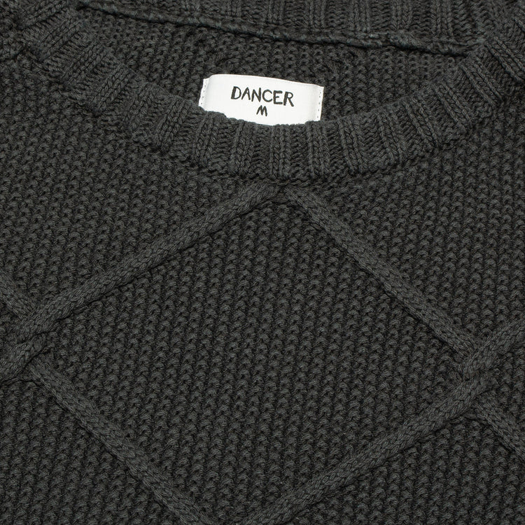 Dancer | Fence Knit Sweater Charcoal