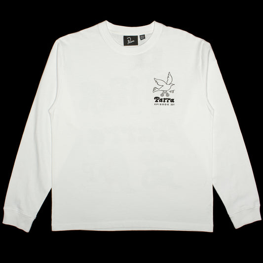 by Parra | Chair Pencil L/S T-Shirt 51330 White&nbsp;
