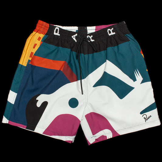 by Parra | Bleached In White Swim Shorts 51335 Multi&nbsp;