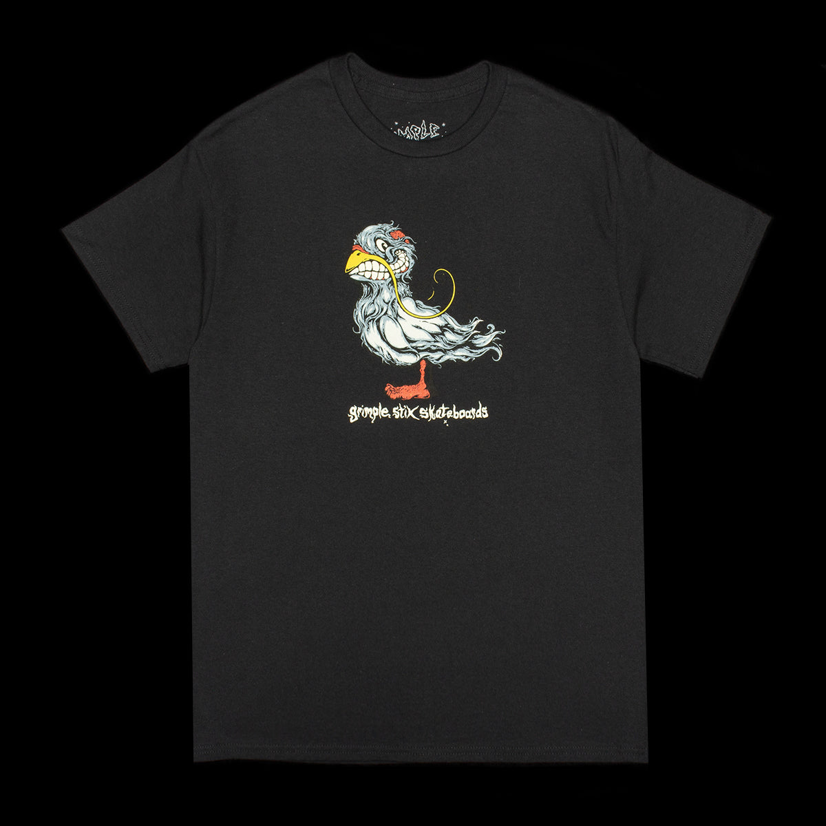 Grimple Stix | Pigeon T-Shirt Color : Black