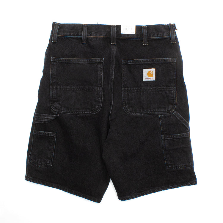 Carhartt WIP | Single Knee Short Style # I032026-8906 Color : Black (Stone Washed)