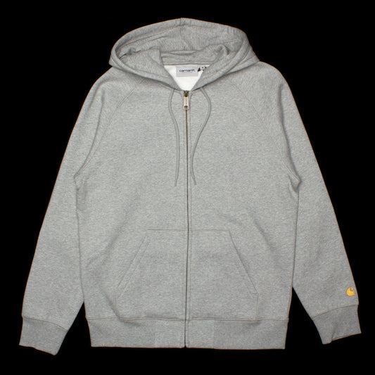 Carhartt WIP | Hooded Chase Jacket Style # I026385-00M Color : Grey Heather / Gold