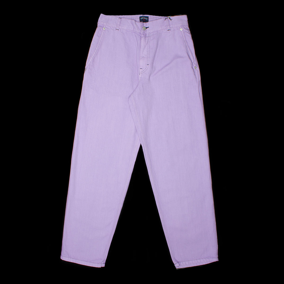 Noah Twill Double-Pleat Pants purple 34 店舗 - パンツ