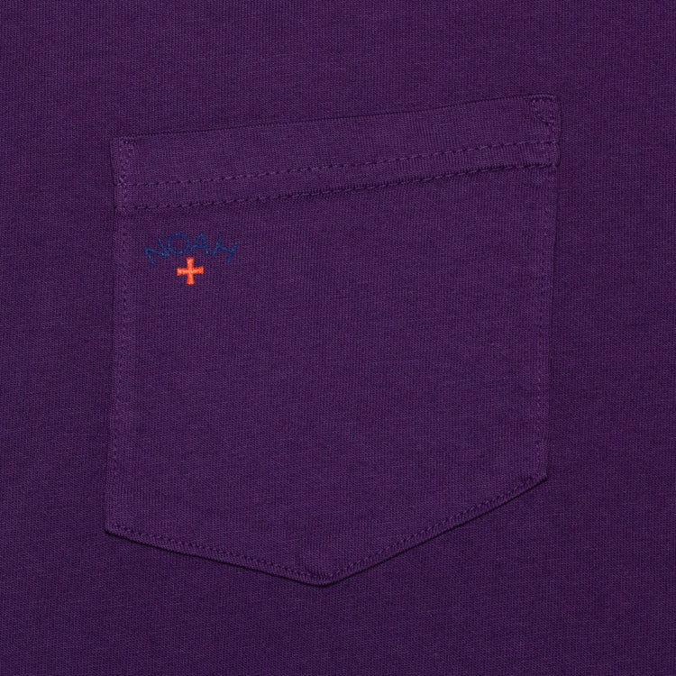 Noah | Core Logo Pocket T-Shirt Color : Dark Purple