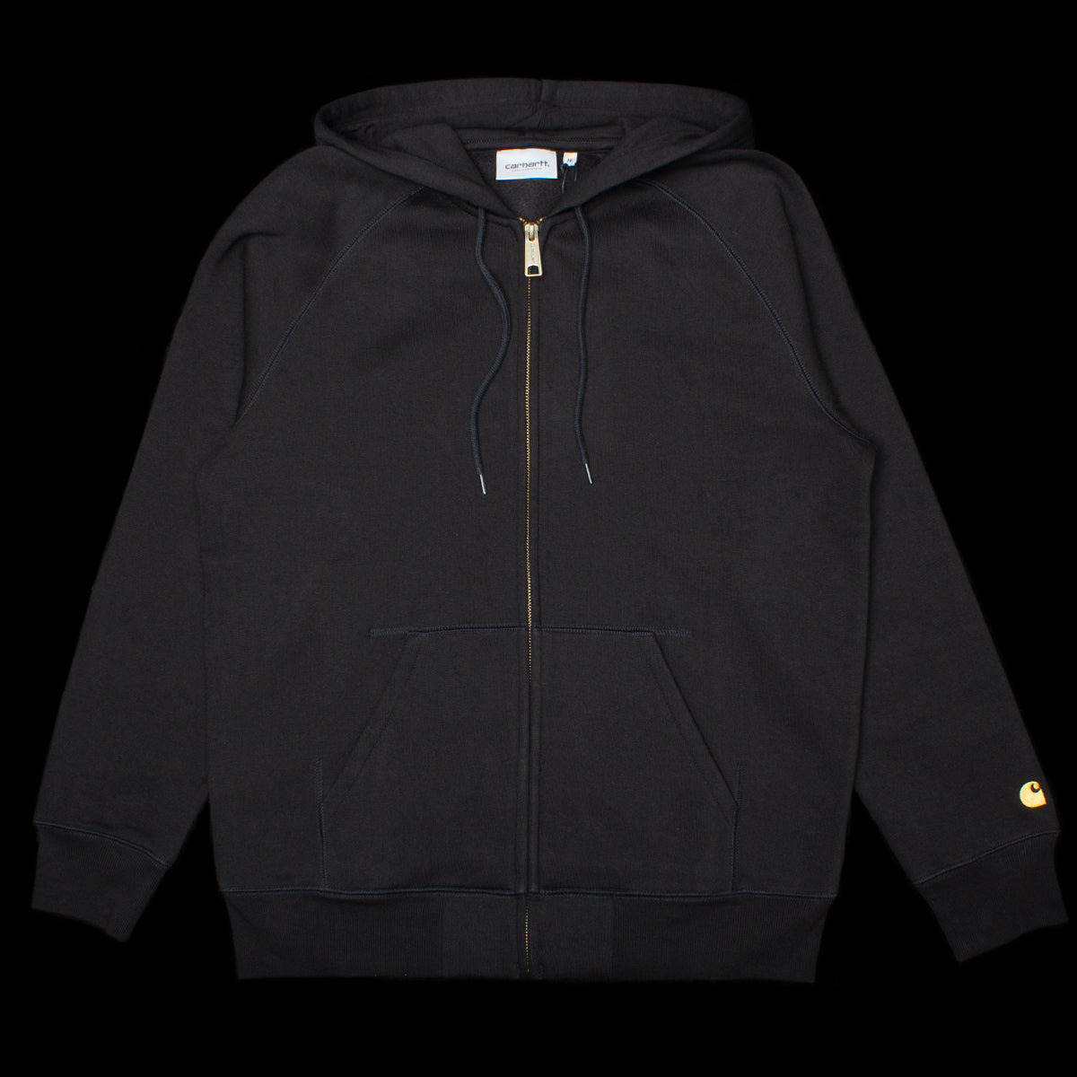 Carhartt hooded discount chase jacket black