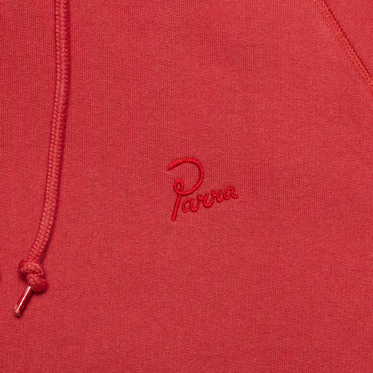 by Parra | Script Logo Hooded Sweatshirt Style # 50225 Color : Brick Red