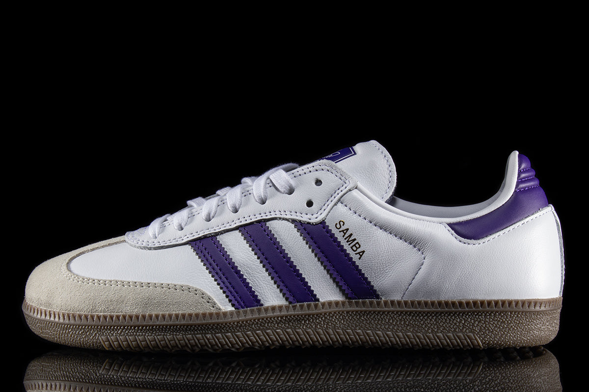 Samba ADV Shoes - Cloud White / Collegiate Purple / Gold Metallic 5 Samba ADV Shoes - Cloud White / Collegiate Purple / Gold Metallic 5