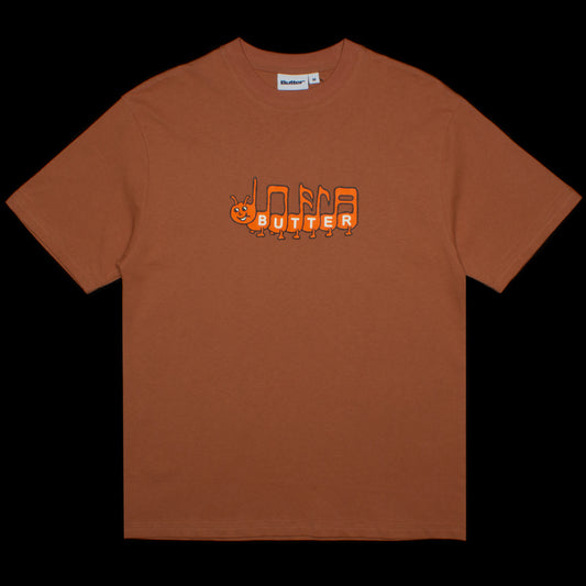 Butter Goods | Caterpillar T-Shirt Color : Washed Wood