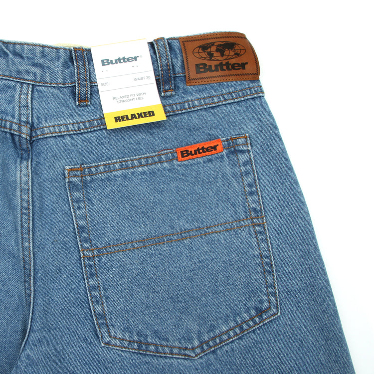 Butter Goods | Relaxed Denim Jeans Washed Indigo