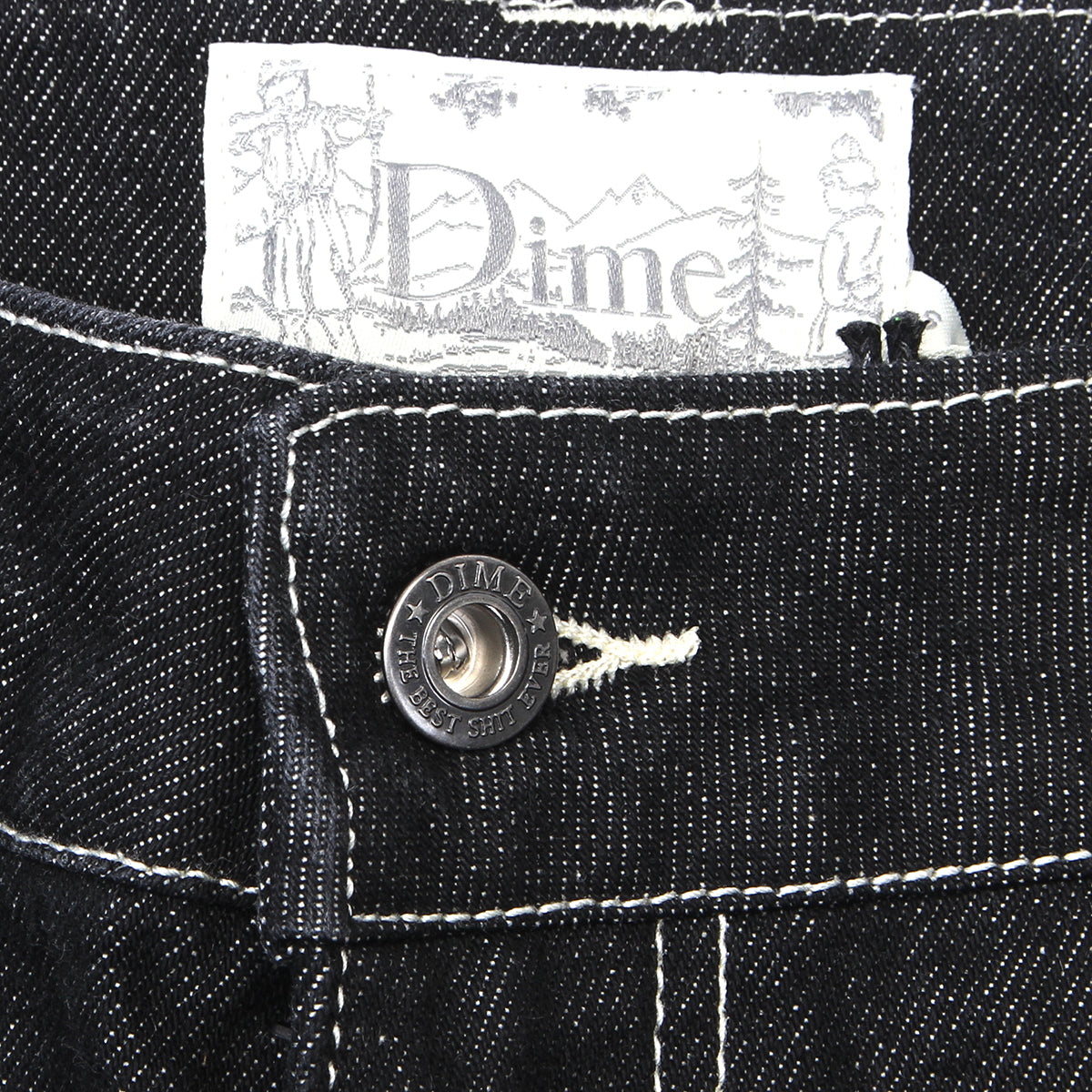 Dime | Classic Relaxed Denim Pant Washed Black