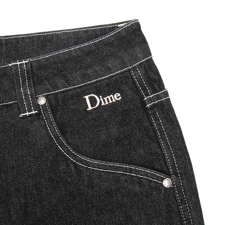 Dime | Classic Relaxed Denim Pant Washed Black