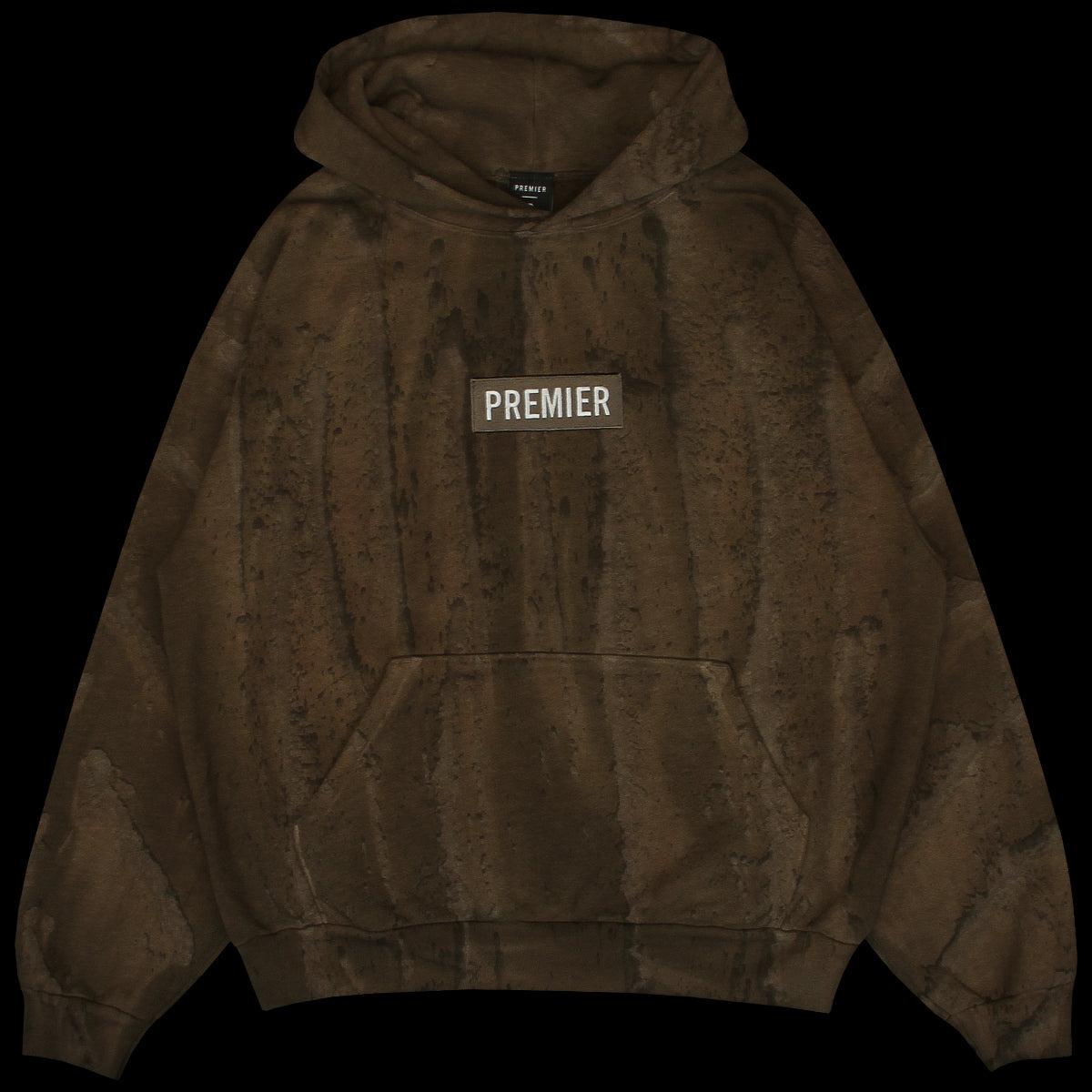 Drip Dyed Box Logo Hoodie – Premier