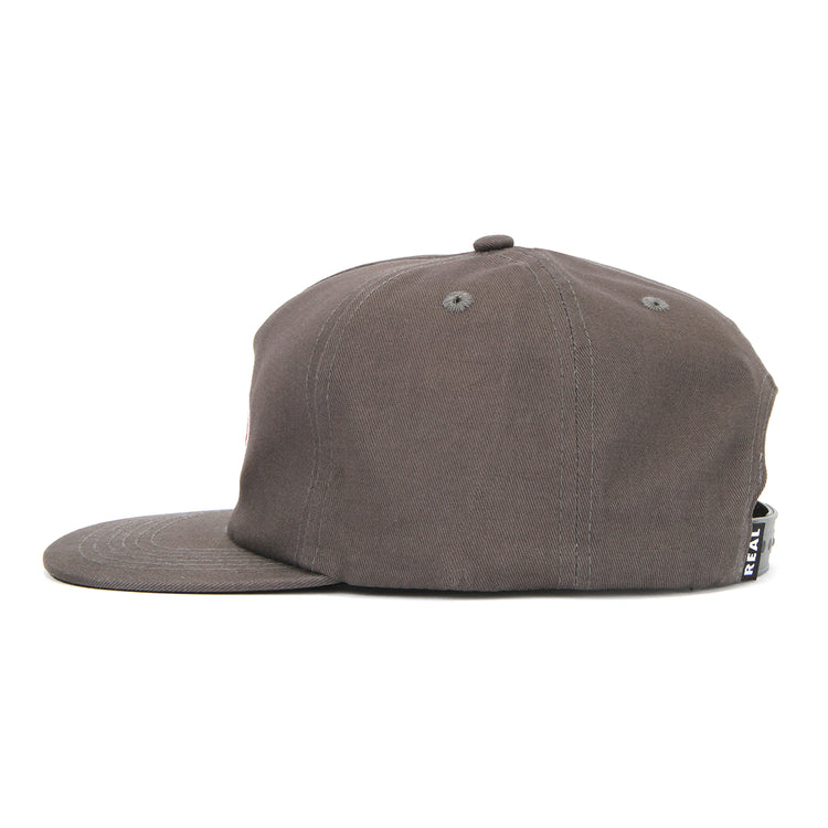 Real | Oval Snapback Hat Charcoal
