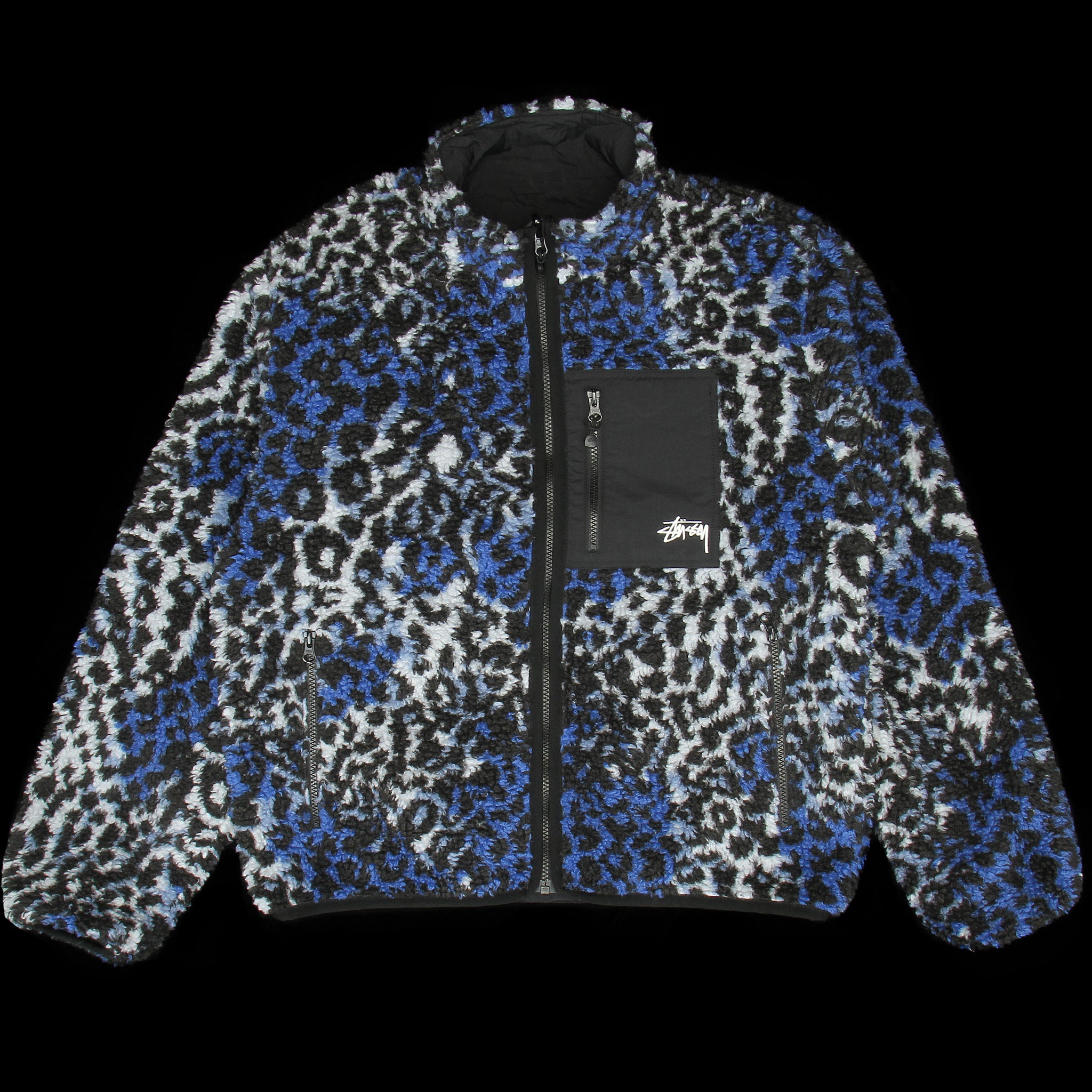 SAPEur® REVERSIBLE SOUVENIR JKT ブルー/ブラック Souvenir Jacket - Felt - For Every Living Thing