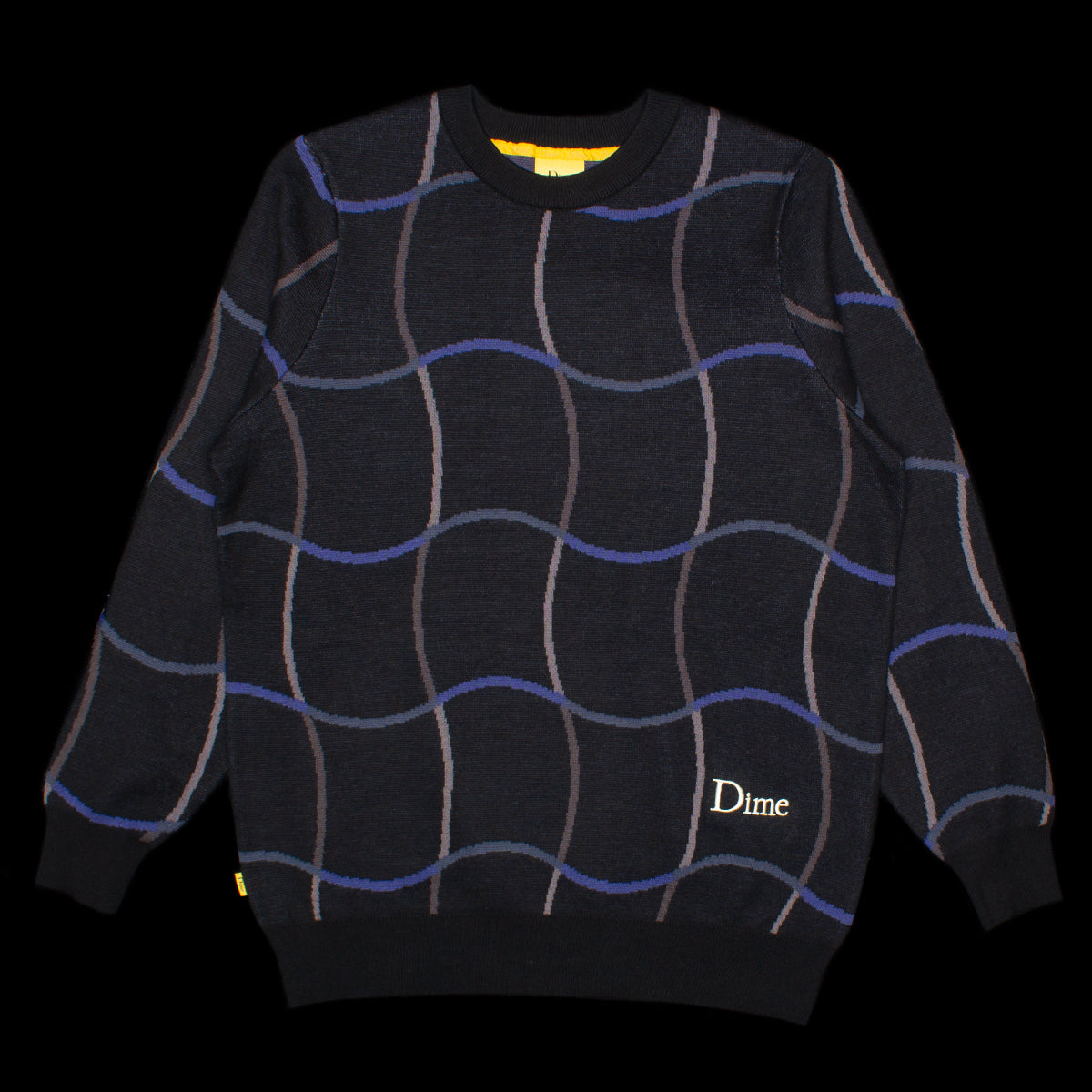 Dime Wave Knit Sweater NAVY セーター ニット
