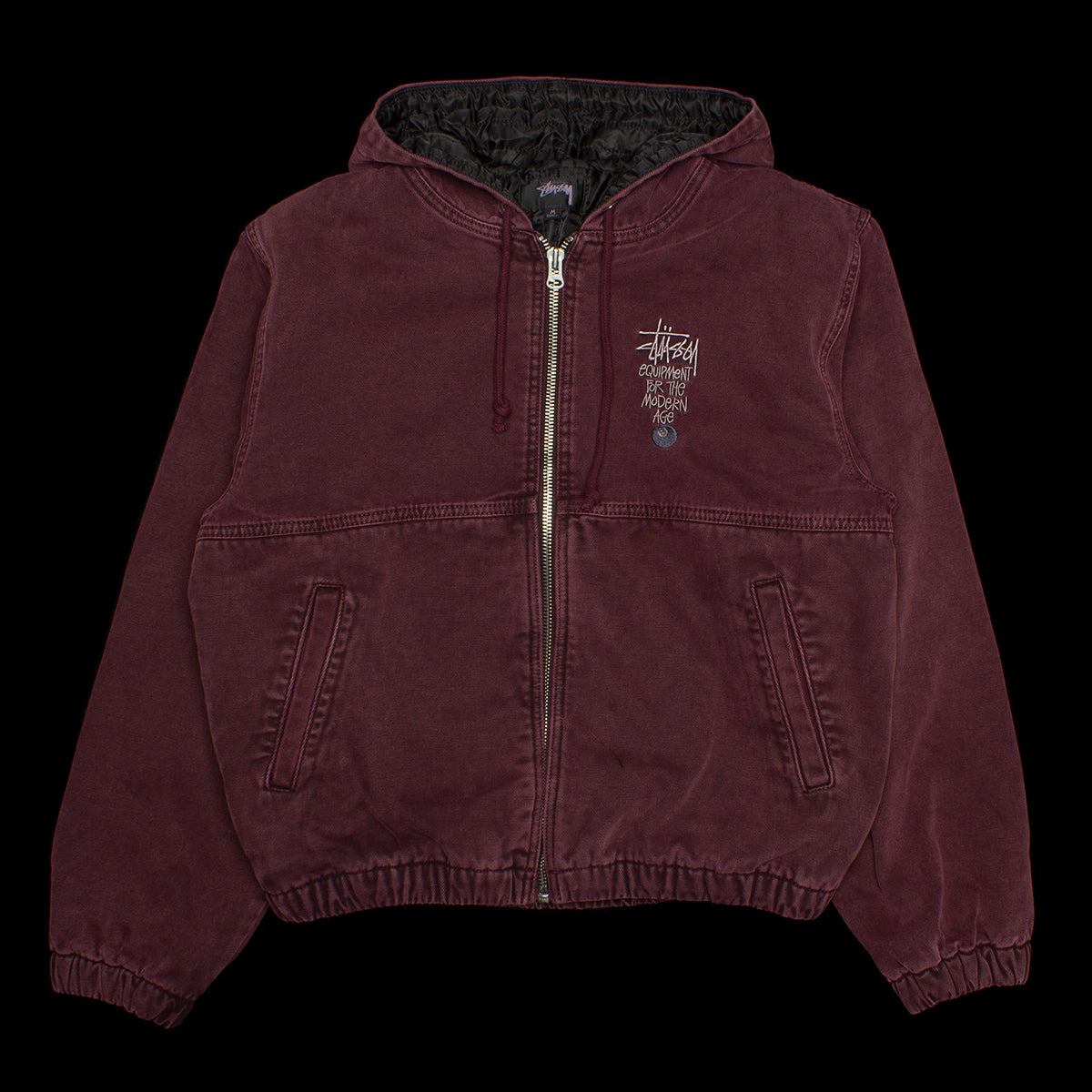 stussy canvas insulated work jacket