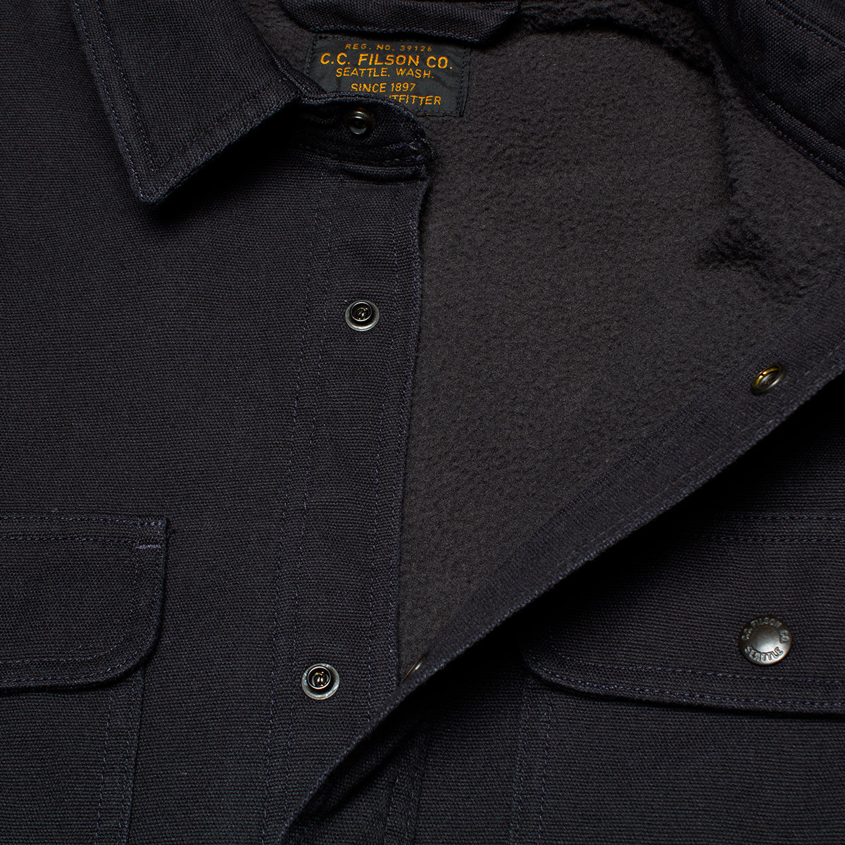 Filson Fleece Lined Jac-Shirt : Dark Navy