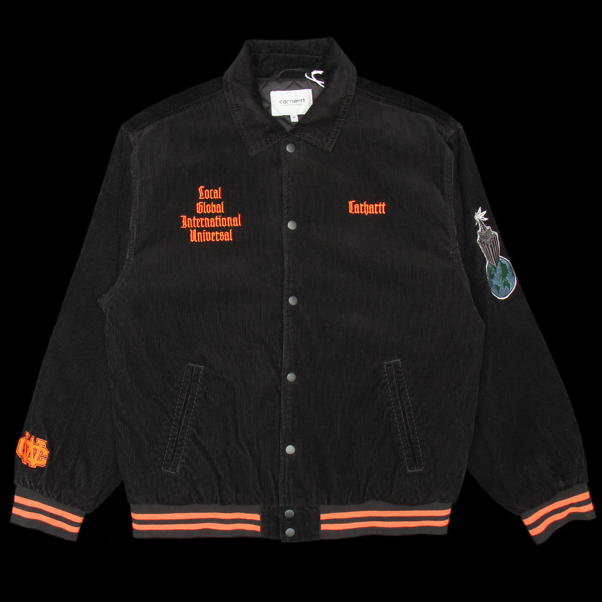 ミリタリー【フォロー割あり！】carhartt letterman jacket XXL
