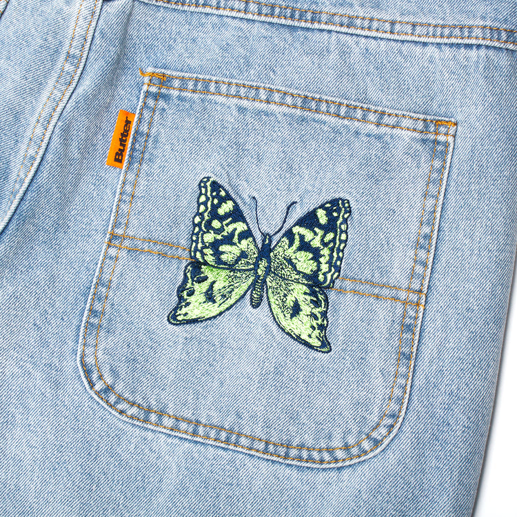 Butter Goods Butterfly Denim Jeans : Light Blue