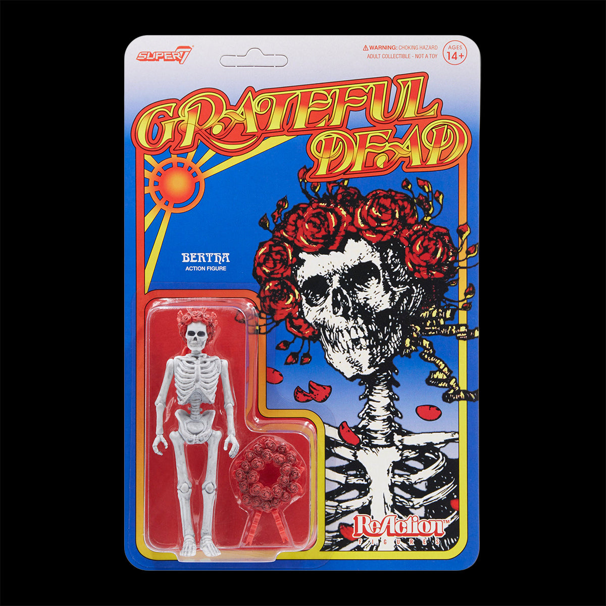 Grateful Dead Bertha Skull and Roses T-Shirt , Collectible