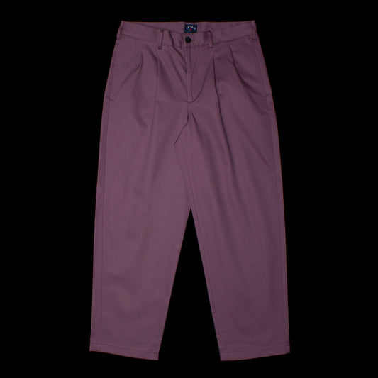Noah Twill Double Pleated Pants Color : Lilac
