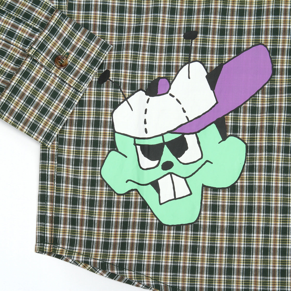Butter Goods Bug Out L/S Shirt Forest