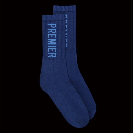 Premier Big Logo Crew Sock Blue