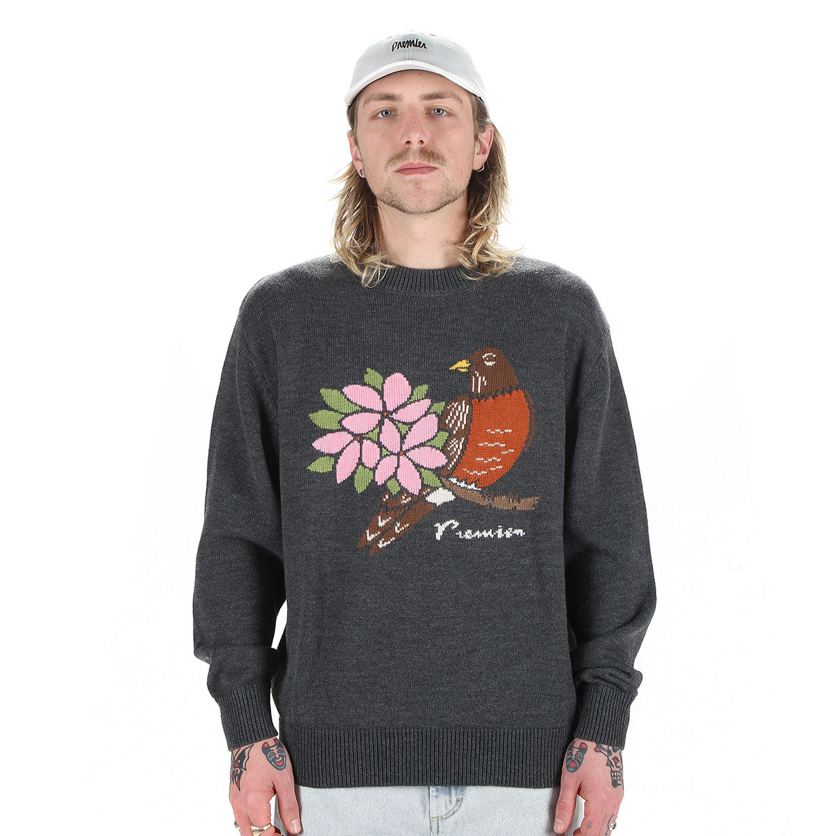 Premier State Knit Sweater Gray