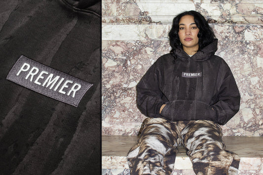 PREMIER DRIP DYED BOX LOGO HOODIE