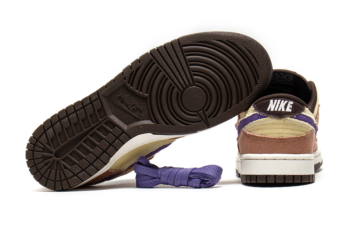 Nike | Dunk Low Pro Retro
Style # HF3141-200
Color : Dusted Clay / Dusty Amethyst / Team Gold