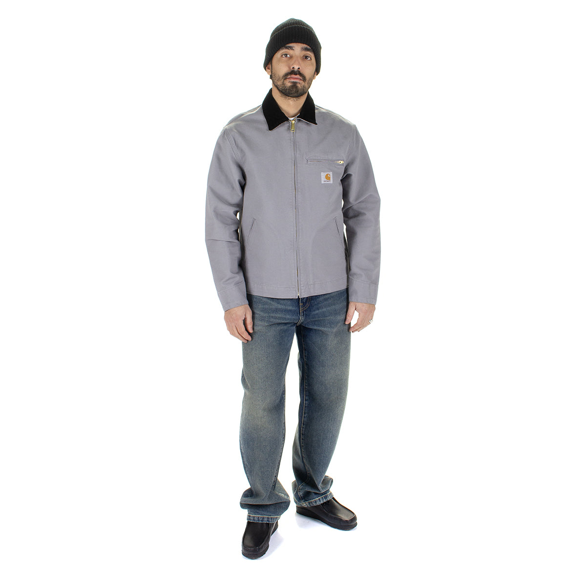 Carhartt WIP | Detroit Jacket - Unlined Dearborn Canvas
Style # I033112-2NZ
Color : Yosemite / Black