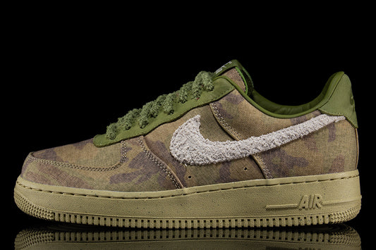 Nike - Air Force 1 Low
Style # IO5011-300
Color : Asparagus / Wheat Grass / Aluminum / Phantom