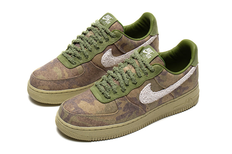 Nike - Air Force 1 Low
Style # IO5011-300
Color : Asparagus / Wheat Grass / Aluminum / Phantom